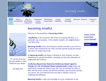 Tablet Screenshot of becomingmindful.co.uk
